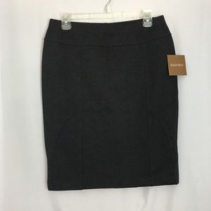 New Women’s Pencil Skirt Stretch Gray Ellen Tracy